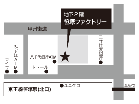 笹塚ファクトリーの地図